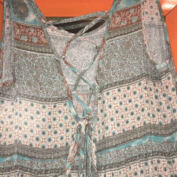 Boho teal dress - Picture 2 of 3